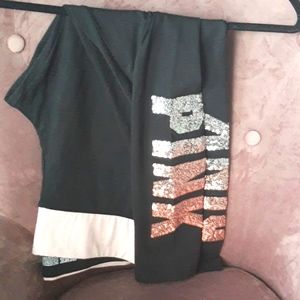 NWT VICTORIA'S SECRET BLING LOGO YOGA LEGGING
